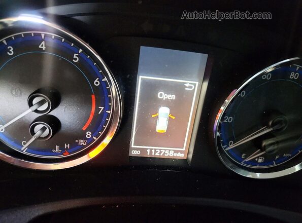 2T1BURHE8HC869173 2017 TOYOTA COROLLA White Instrument cluster view