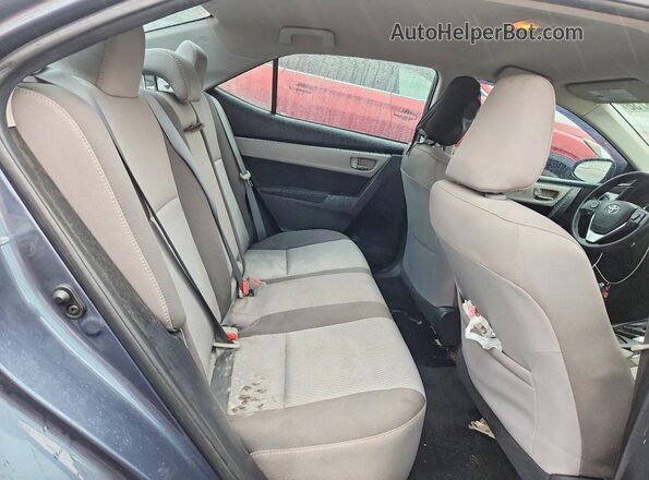 2T1BURHE8HC874597 2017 TOYOTA COROLLA Blue Вид задніх сидінь