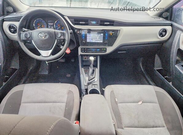 2T1BURHE8HC874597 2017 TOYOTA COROLLA Blue Вид панелі приладів