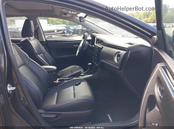 2T1BURHE8HC899340 2017 TOYOTA COROLLA Black Front interior view