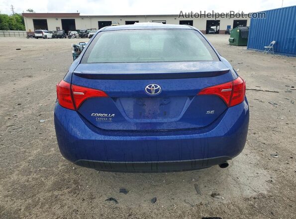 2T1BURHE8HC950190 2017 TOYOTA COROLLA Синий Вид сзади