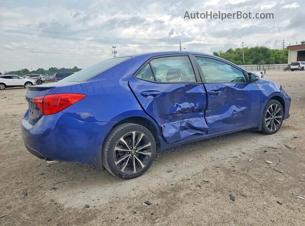 2T1BURHE8HC950190 2017 TOYOTA COROLLA Синий Задняя правая четверть