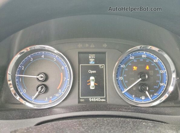 2T1BURHE8HC950190 2017 TOYOTA COROLLA Синий Вид щитка приборов