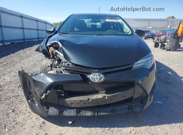 2T1BURHE8JC009473 2018 TOYOTA COROLLA Black Դիմացի տեսք