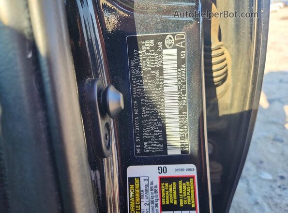 2T1BURHE8JC015810 2018 TOYOTA COROLLA Black Vista de la etiqueta del VIN