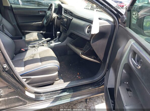 2T1BURHE8JC031554 2018 TOYOTA COROLLA Black წინა სალონის ხედი