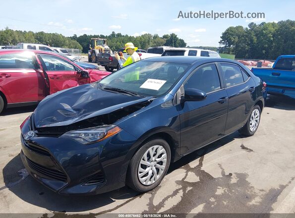 2T1BURHE8JC038858 2018 TOYOTA COROLLA Blue Առջևի ձախ երեք քառորդ տեսարան