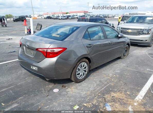 2T1BURHE8JC047964 2018 TOYOTA COROLLA Серый Задняя правая четверть