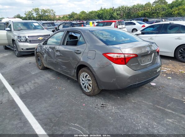 2T1BURHE8JC047964 2018 TOYOTA COROLLA Серый Задняя левая четверть