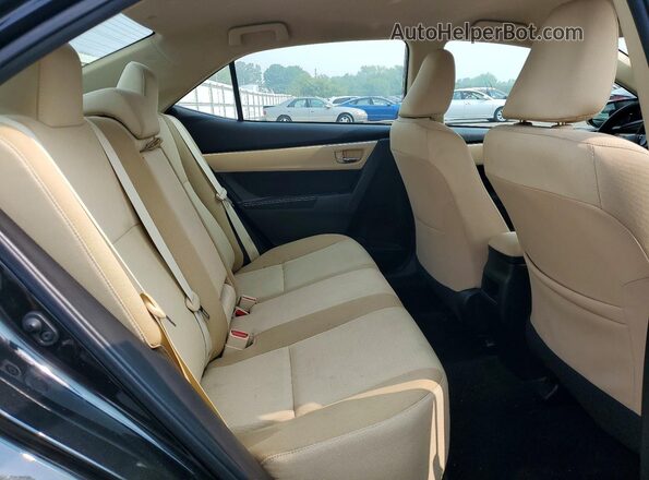 2T1BURHE8JC061430 2018 TOYOTA COROLLA Black Rear seats view