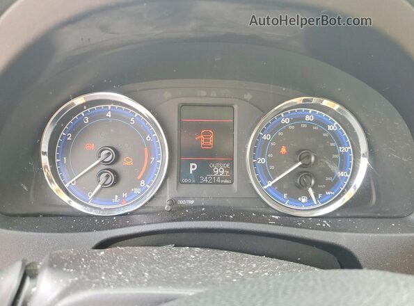 2T1BURHE8JC061430 2018 TOYOTA COROLLA Black Instrument cluster view