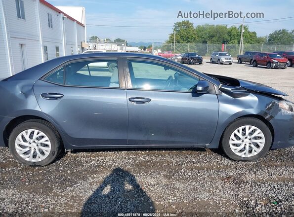 2T1BURHE8JC978058 2018 TOYOTA COROLLA Blue Вид задньої частини салону
