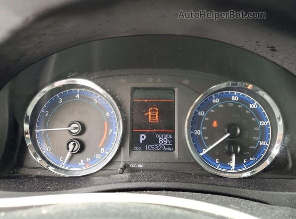 2T1BURHE8KC185912 2019 TOYOTA COROLLA Коричневый Вид щитка приборов