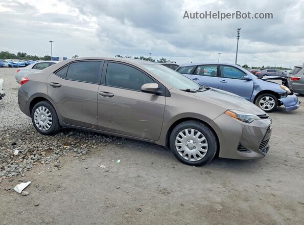 2T1BURHE8KC185912 2019 TOYOTA COROLLA Коричневый Передняя правая четверть
