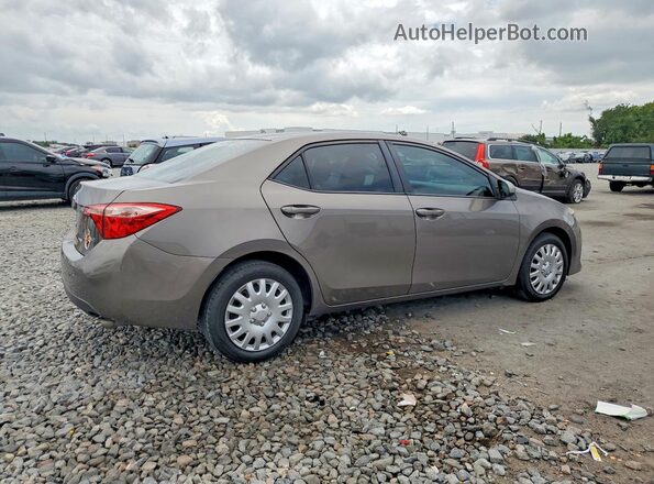 2T1BURHE8KC185912 2019 TOYOTA COROLLA Коричневый Задняя правая четверть