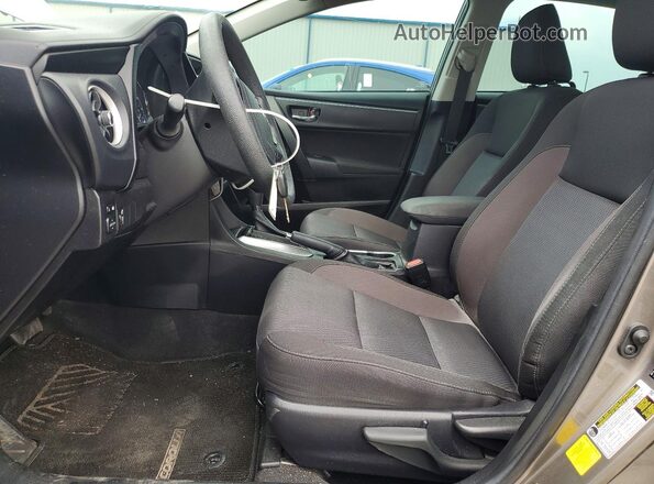 2T1BURHE8KC185912 2019 TOYOTA COROLLA Коричневый Вид салона спереди