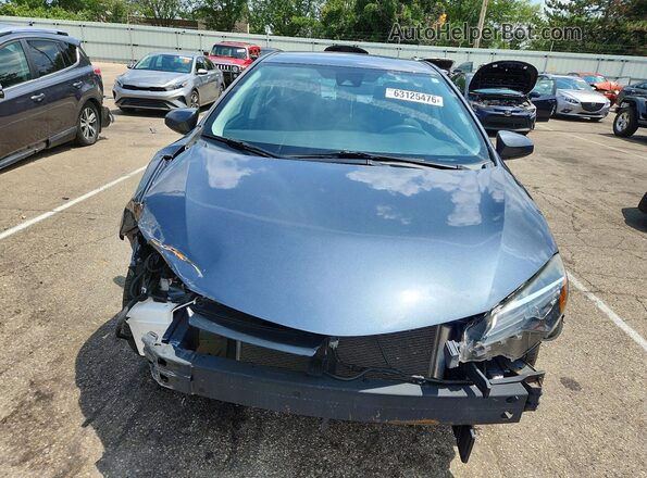 2T1BURHE8KC192827 2019 TOYOTA COROLLA Blue Front view