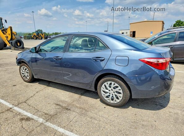 2T1BURHE8KC192827 2019 TOYOTA COROLLA Blue Rear left
