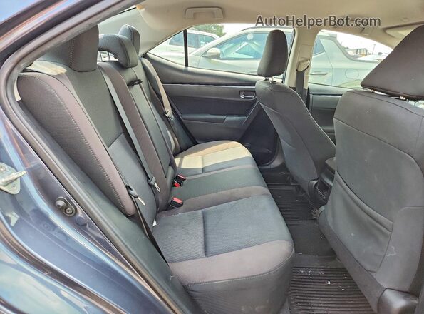2T1BURHE8KC192827 2019 TOYOTA COROLLA Blue Rear seats view