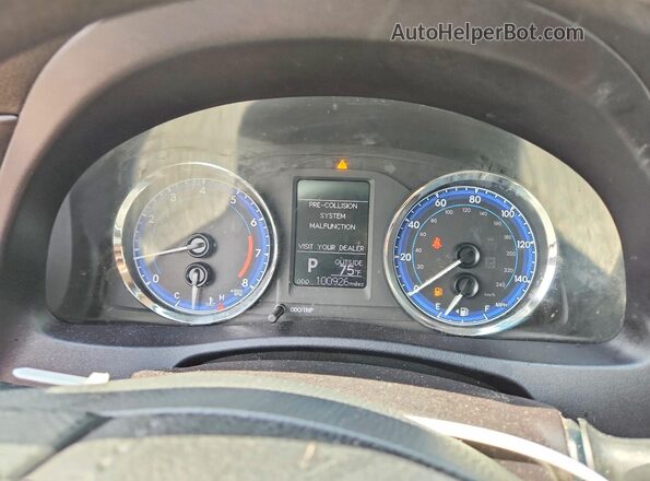 2T1BURHE8KC192827 2019 TOYOTA COROLLA Blue Instrument cluster view