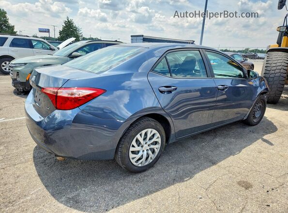 2T1BURHE8KC192827 2019 TOYOTA COROLLA Blue Rear right