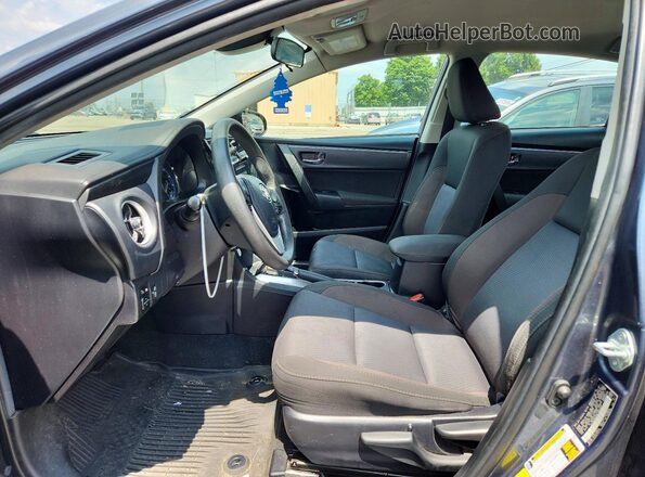 2T1BURHE8KC192827 2019 TOYOTA COROLLA Blue Front interior view
