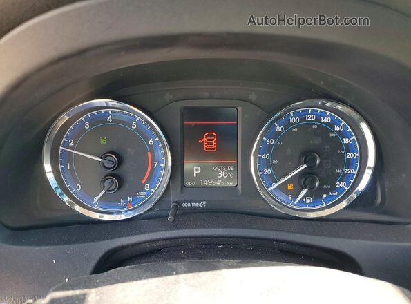 2T1BURHE8KC216737 2019 TOYOTA COROLLA Gray Вид щитка приладів