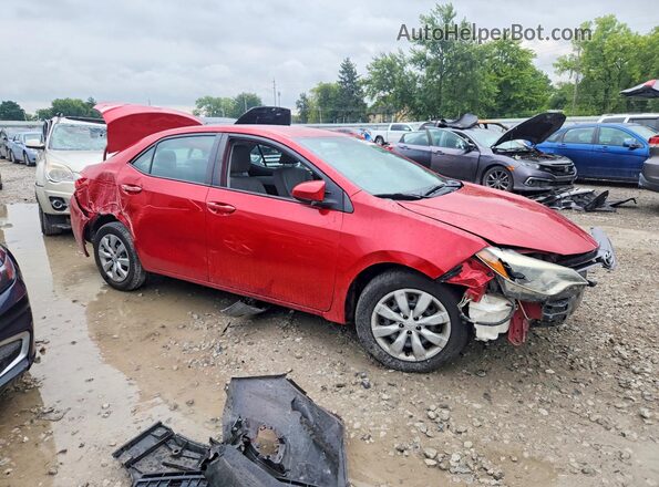 2T1BURHE9GC486485 2016 TOYOTA COROLLA Red Przód prawy