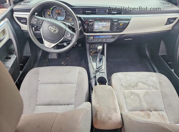 2T1BURHE9GC486485 2016 TOYOTA COROLLA Red Widok deski rozdzielczej
