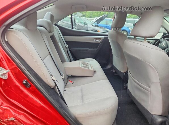 2T1BURHE9GC486485 2016 TOYOTA COROLLA Red Widok tylnych siedzeń