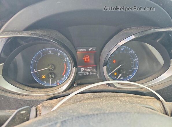 2T1BURHE9GC489998 2016 TOYOTA COROLLA Blue Vista del cuadro de instrumentos