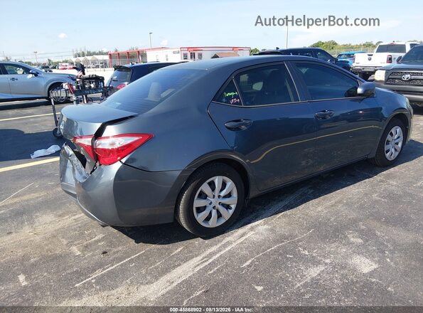 2T1BURHE9GC496336 2016 TOYOTA COROLLA Серый Задняя правая четверть