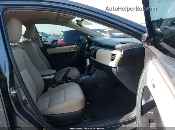 2T1BURHE9GC496336 2016 TOYOTA COROLLA Серый Вид салона спереди
