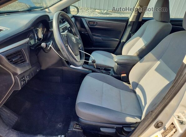 2T1BURHE9GC506251 2016 TOYOTA COROLLA Silver Front interior view