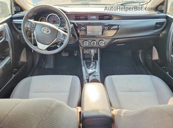 2T1BURHE9GC506251 2016 TOYOTA COROLLA Silver Dashboard view