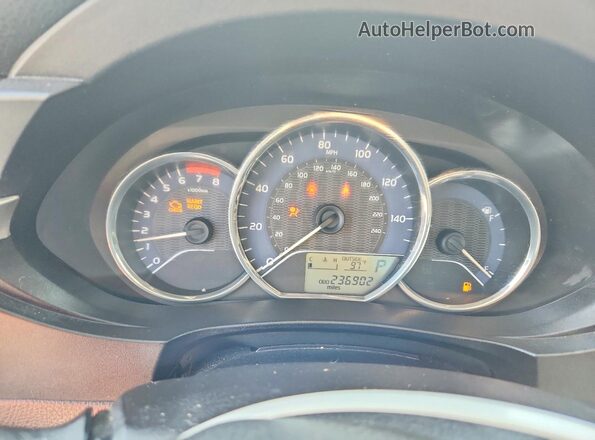2T1BURHE9GC506251 2016 TOYOTA COROLLA Silver Instrument cluster view