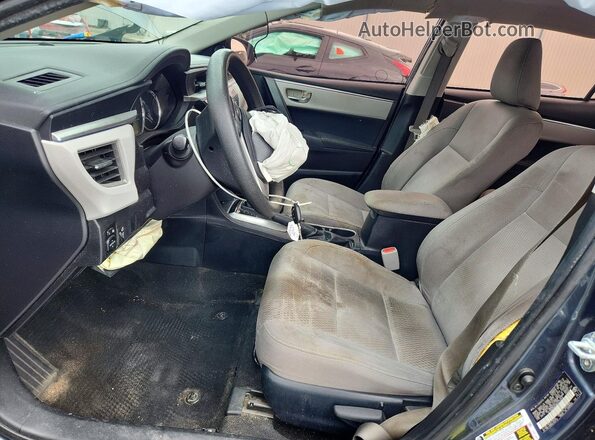 2T1BURHE9GC575344 2016 TOYOTA COROLLA Blue წინა სალონის ხედი