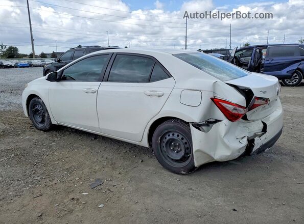 2T1BURHE9GC581600 2016 TOYOTA COROLLA White Trasero izquierdo