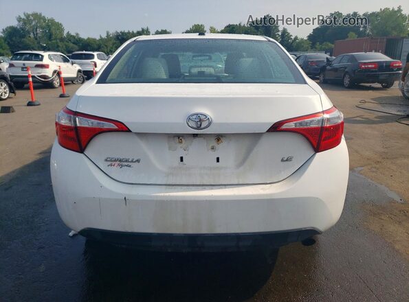 2T1BURHE9GC590586 2016 TOYOTA COROLLA White Вид ззаду