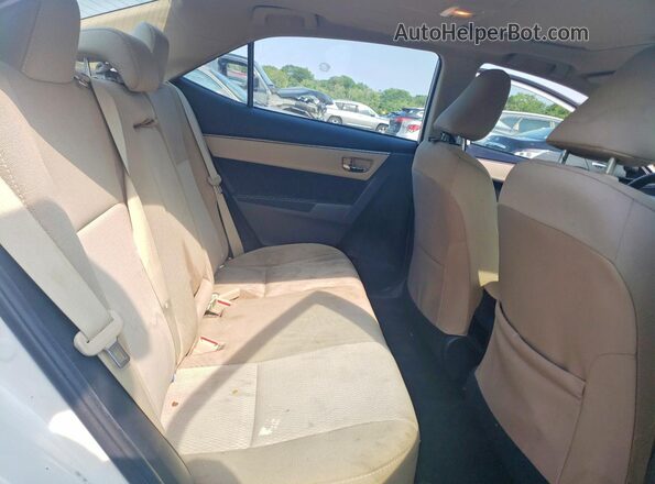 2T1BURHE9GC590586 2016 TOYOTA COROLLA White Вид задніх сидінь