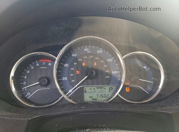 2T1BURHE9GC590586 2016 TOYOTA COROLLA White Вид щитка приладів