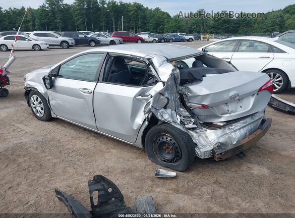2T1BURHE9GC591737 2016 TOYOTA COROLLA Silver Trasero izquierdo