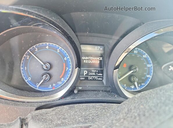 2T1BURHE9GC616328 2016 TOYOTA COROLLA Teal Instrument cluster view