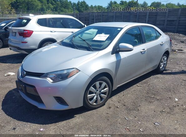 2T1BURHE9GC656375 2016 TOYOTA COROLLA Silver Przód lewy