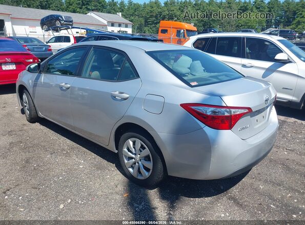 2T1BURHE9GC656375 2016 TOYOTA COROLLA Silver Tył lewy