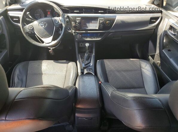 2T1BURHE9GC663763 2016 TOYOTA COROLLA Silver Dashboard view