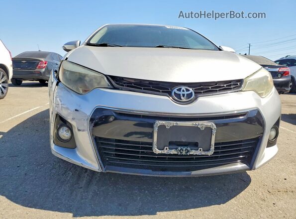 2T1BURHE9GC663763 2016 TOYOTA COROLLA Silver Front view