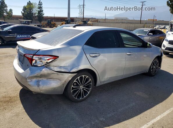 2T1BURHE9GC663763 2016 TOYOTA COROLLA Silver Rear right