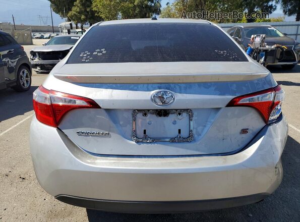 2T1BURHE9GC663763 2016 TOYOTA COROLLA Silver Rear view