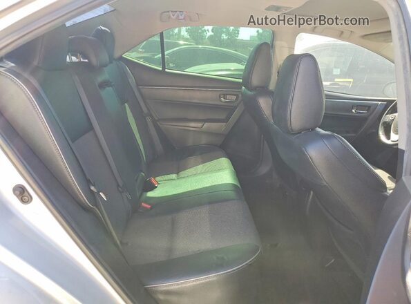 2T1BURHE9GC663763 2016 TOYOTA COROLLA Silver Rear seats view
